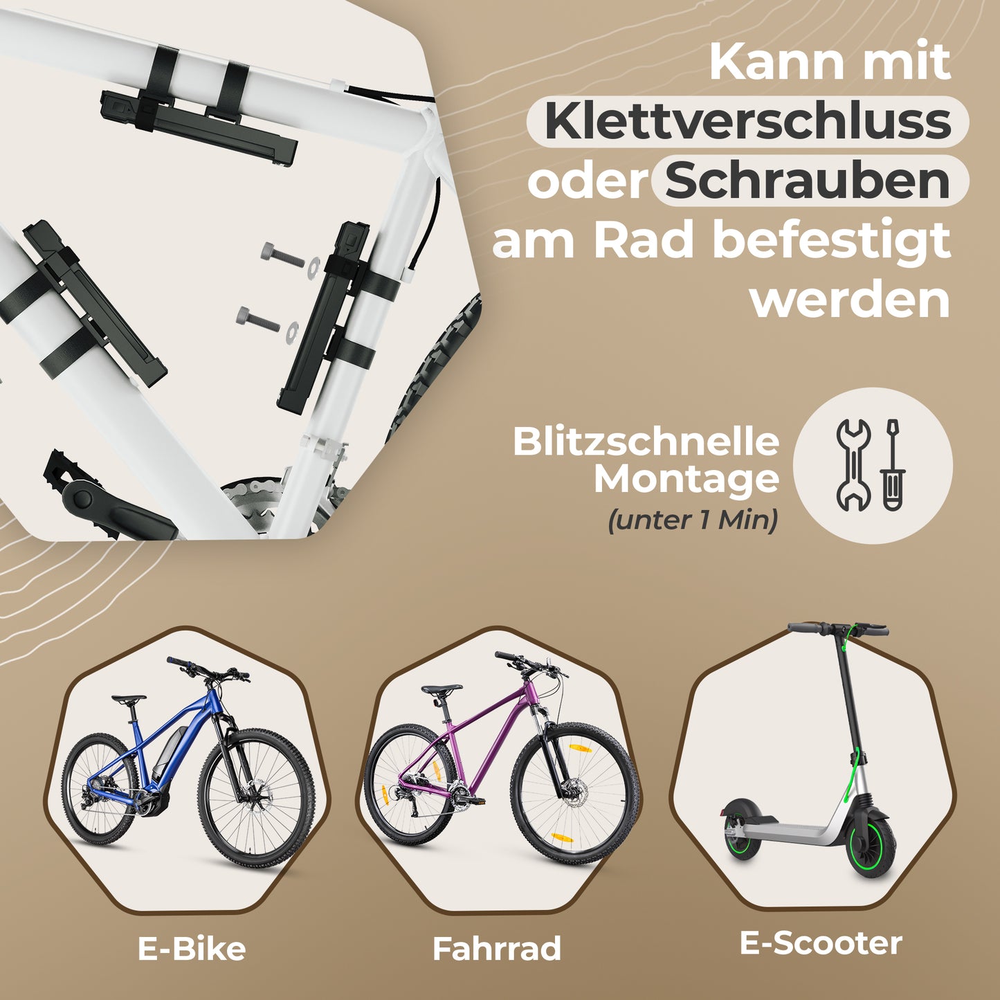 Windweg Faltschloss XL Schlüssel 118cm – Sicherheitslevel 13