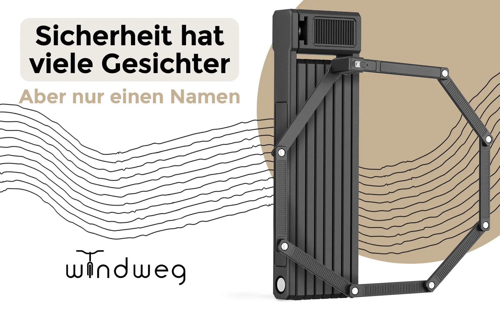 Produktvitrine mit Faltschloss
